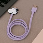 Cable-De-Carga-Y-Datos-USB-A-Tipo-C-Snoopy-Vintage-Lila-2-31454
