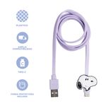 Cable-De-Carga-Y-Datos-USB-A-Tipo-C-Snoopy-Vintage-Lila-4-31454