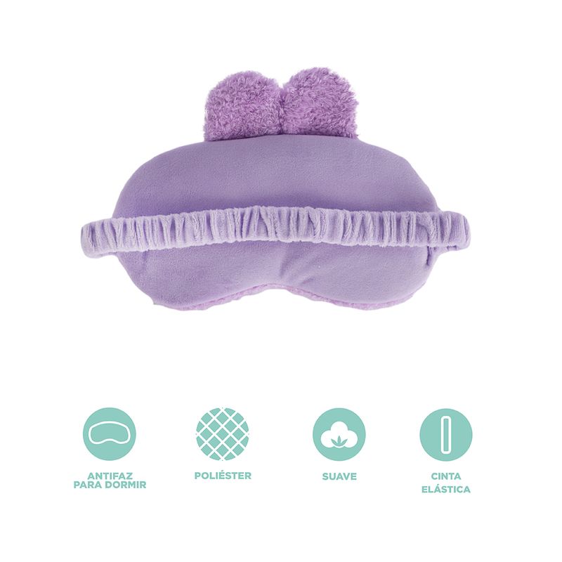 Antifaz-Para-Dormir-Robin-Bunny-Mini-Pals-100-Poli-ster-Lila-20x10-cm-3-31476