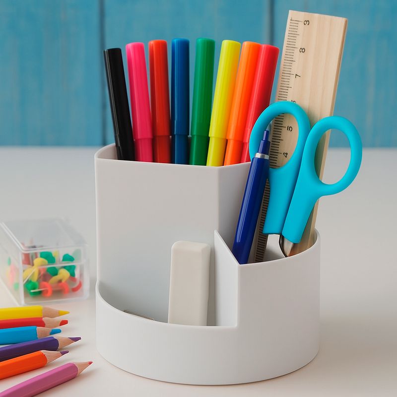 Organizador-De-Escritorio-Portal-pices-Sint-tico-Gris-12-5x11-3-cm-2-31481