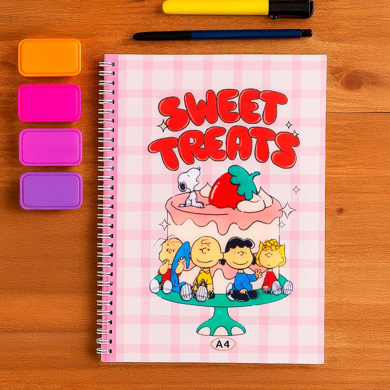 Libreta-De-Espiral-Snoopy-Pasta-Suave-21x29-6-cm-60-Hojas-Rayas-2-31489