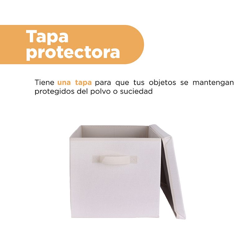 Organizador-Plegable-100-Poli-ster-Beige-30x30x30-cm-5-31504