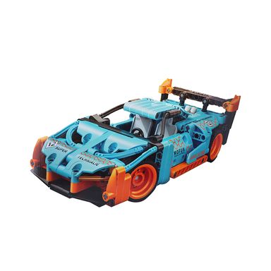 Bloques De Construcción Vehículo De Carreras Verde Aqua 332 Piezas