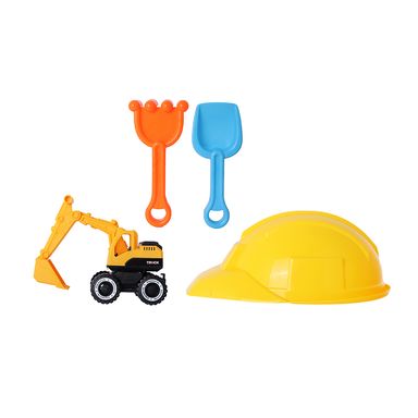 Juguete Para Playa Vehículo Excavadora 4 Piezas