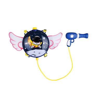 Pistola De Agua Con Mochila Estampado De Astronauta Plástico Azul 22x20 cm