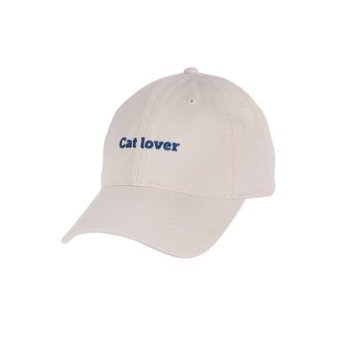 Gorra Con Bordado Tipográfico Textil Beige Unitalla (58 cm)