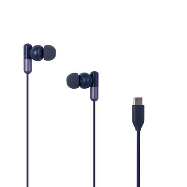 Audífonos De Cable Life Is For Fun Azules Tipo C