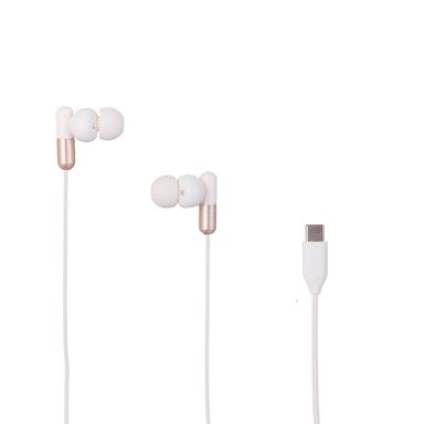Audífonos De Cable Life Is For Fun Blancos Tipo C