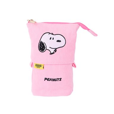 Lapicera Snoopy Vintage Textil Rosa 12x16.5 cm