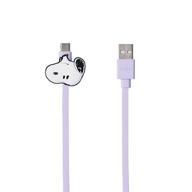 Cable De Carga Y Datos USB A Tipo C Snoopy Vintage Lila