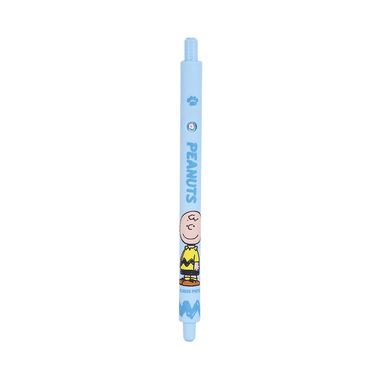 Pluma De Gel Retráctil Snoopy Charlie Brown Tinta Negra 0.5 mm