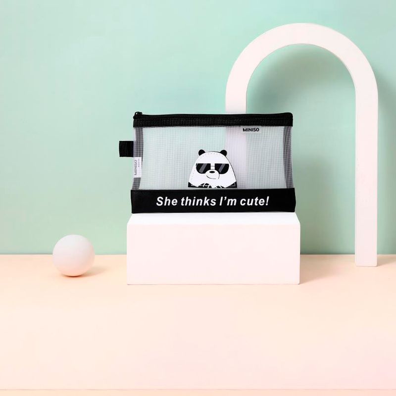 Portadocumentos-A6-Wbb-WE-BARE-BEARS-Panda-Malla-Transparente-Negro-20x12-cm-2-8527
