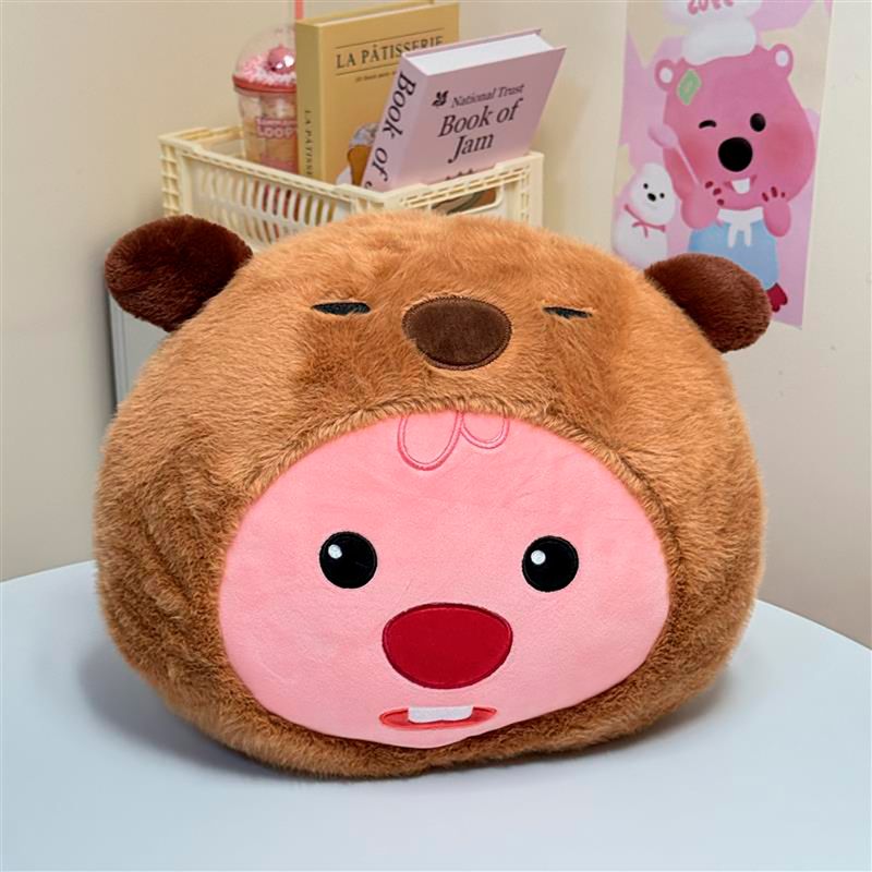 Coj-n-Decorativo-Miniso-Zanmang-Loopy-Disfrazado-De-Capibara-Felpa-2-25841