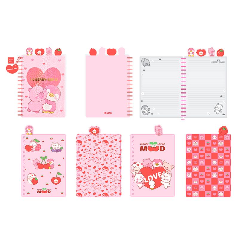 Libreta-De-Espiral-Con-Separadores-Mini-Family-Rosa-14-8x21-cm-Rayas-80-Hojas-3-30278