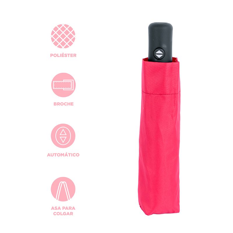 Paraguas-Plegable-100-Poli-ster-Rojo-Autom-tico-3-20867