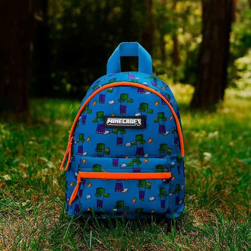 Mochila-Casual-Minecraft-Zombies-100-Poli-ster-Azul-25x13x31-cm-2-29812