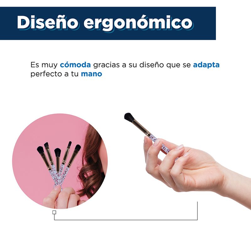 Set-Brochas-De-Maquillaje-Para-Sombras-Sparkling-Star-Rosas-9-7-cm-5-Piezas-4-13346