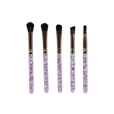 Set Brochas De Maquillaje Para Sombras Sparkling Star Rosas 9.7 cm 5 Piezas