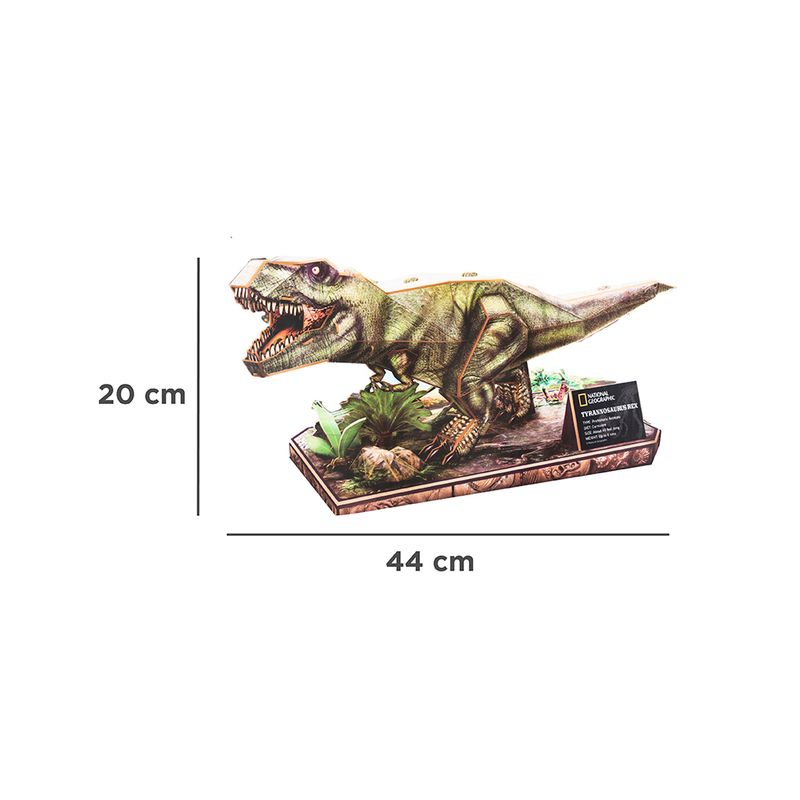 Rompecabezas-Tyrannosaurus-3D-44-Piezas-4-31612