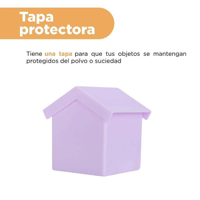 Set-Organizadores-Para-Esponjas-De-Maquillaje-Dise-o-De-Casitas-Sint-ticas-Multicolor-24-5x11-cm-2-Piezas-5-31627