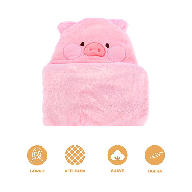 Manta-Con-Capucha-Lulu-La-Cerdita-Textil-Rosa-140x90-cm-3-31694
