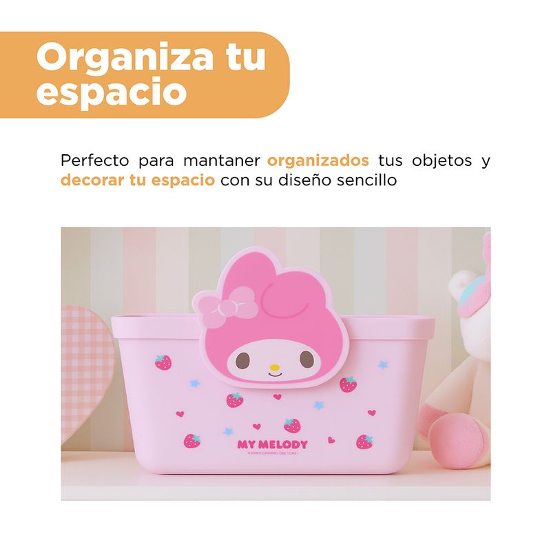 Cesta-De-Almacenamiento-Sanrio-My-Melody-Sint-tica-Rosa-19x13-5-cm-4-31744