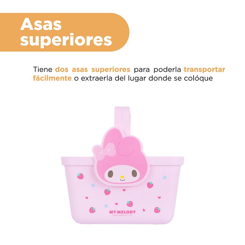Cesta-De-Almacenamiento-Sanrio-My-Melody-Sint-tica-Rosa-19x13-5-cm-5-31744