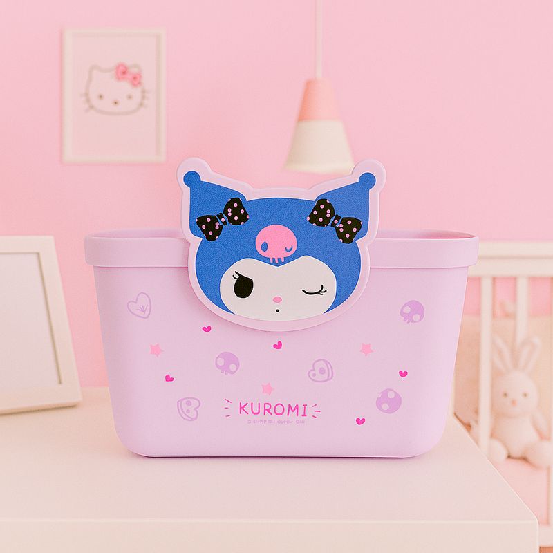 Cesta-De-Almacenamiento-Sanrio-Kuromi-Sint-tica-Lila-19x13-5-cm-2-31745