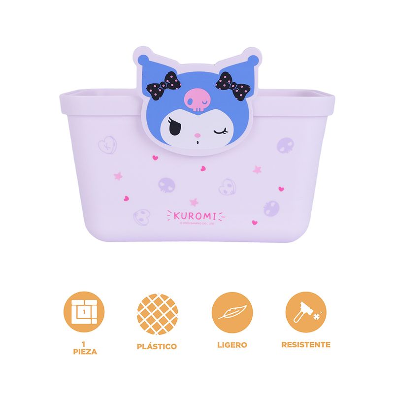 Cesta-De-Almacenamiento-Sanrio-Kuromi-Sint-tica-Lila-19x13-5-cm-3-31745