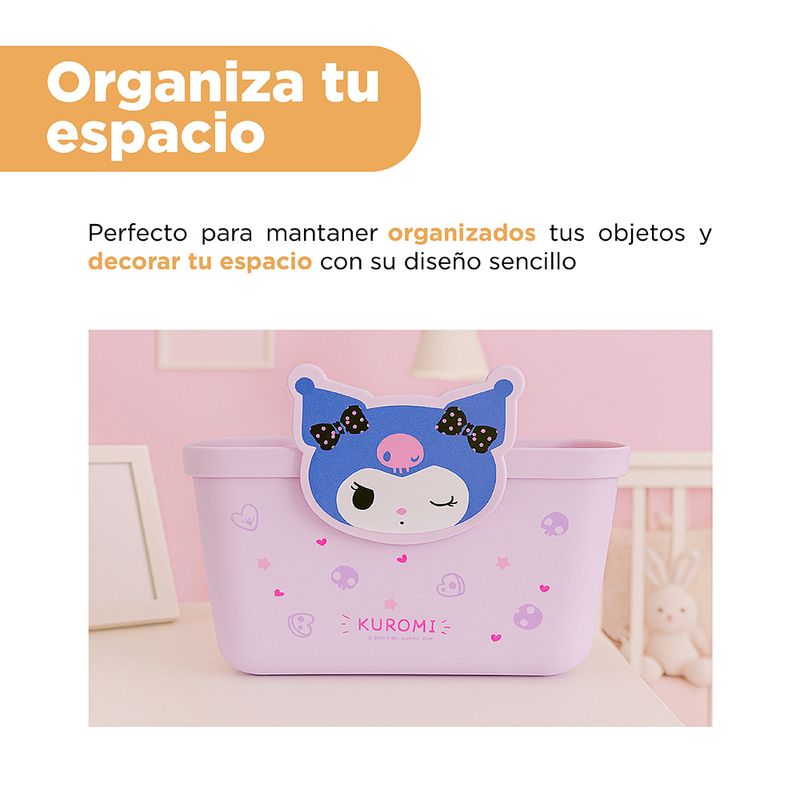 Cesta-De-Almacenamiento-Sanrio-Kuromi-Sint-tica-Lila-19x13-5-cm-4-31745