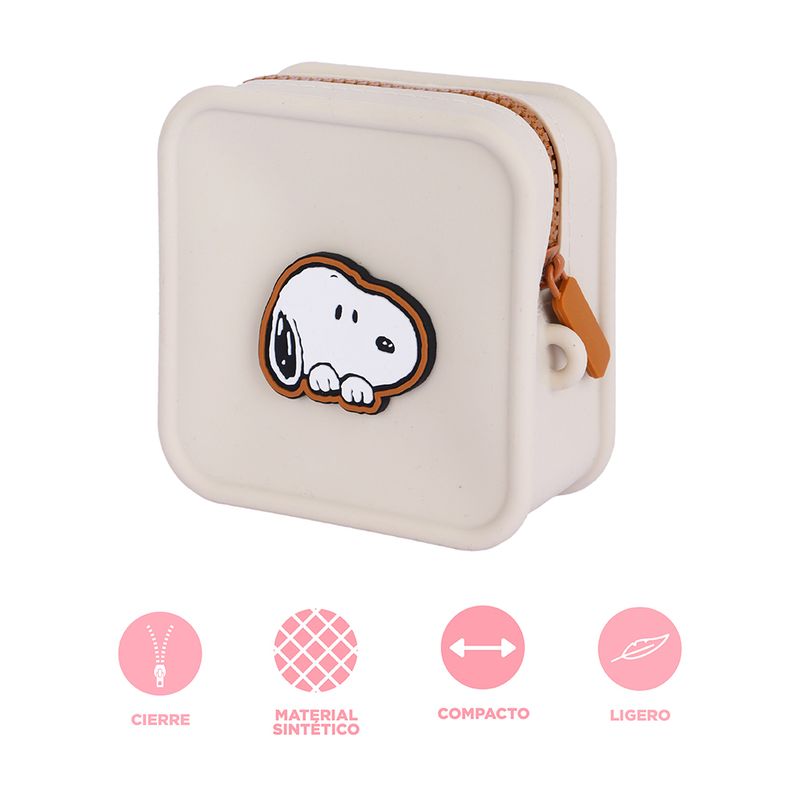 Monedero-Snoopy-Silicona-Beige-11-5x11x5-4-cm-3-31758