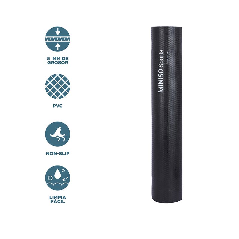 Tapete-De-Yoga-Antideslizante-PVC-Negro-173x61-cm-Doble-Cara-3-31769