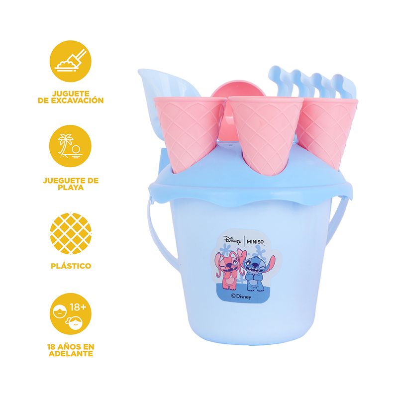 Juguete-Para-Playa-Disney-Stitch-ngel-Fabrica-De-Helados-Multicolor-8-Piezas-3-31784