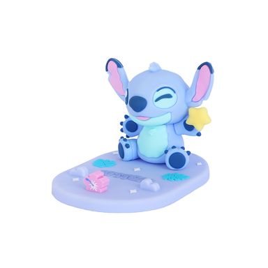 Soporte Para Celular De Escritorio Disney Stitch Silicona Azul 6.5x9.1 cm