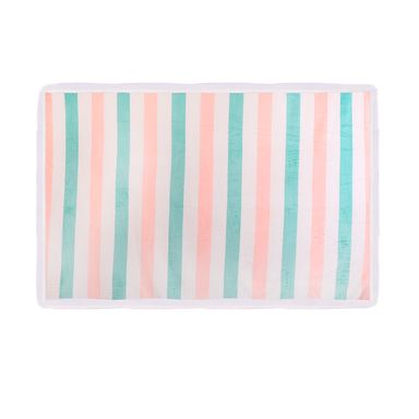 Manta Estampado De Rayas Textil Multicolor 152x127 cm