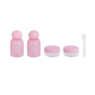 Kit Botellas De Viaje Sintéticas Rosas 30 ml, 10 gr 5 Piezas