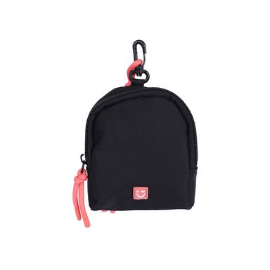 Monedero Textil Negro 12x9x3 cm