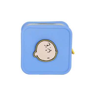Monedero Snoopy Charlie Brown Silicona Azul 11.5x11x5.4 cm
