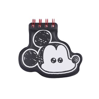 Mini Libreta De Espiral Disney Mickey Mouse Pasta Acolchada Negra 10.8x11.8 cm 80 Hojas Rayas