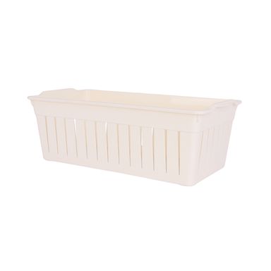 Cesta De Almacenamiento Sintética Amarilla 27.5x11.5 cm