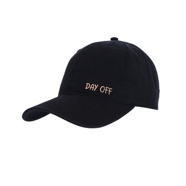 Gorra Con Tipografía Bordada Textil Negra Unitalla