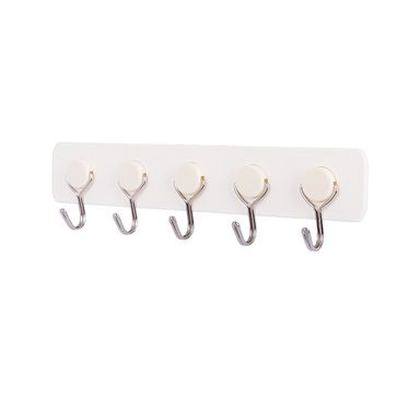 Set Ganchos Adhesivos Metálicos Beige 1.5 kg 5 Piezas