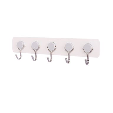 Set Ganchos Adhesivos Metálicos Grises 1.5 kg 5 Piezas