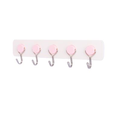 Set Ganchos Adhesivos Metálicos Rosa 1.5 kg 5 Piezas