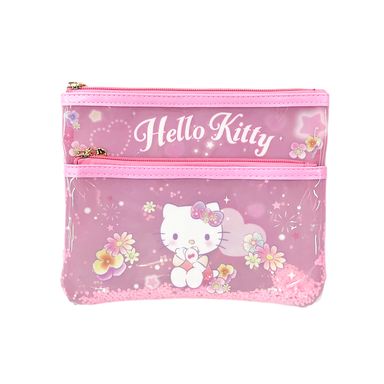 Bolsa De Almacenamiento Sanrio Hello Kitty Flower Language Sintética Rosa