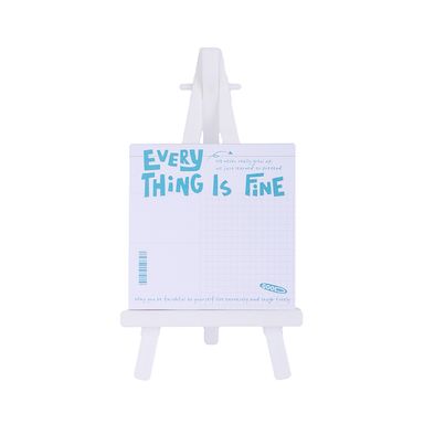 Bloc De Notas Con Caballete Blanco 7.6x7.6 cm