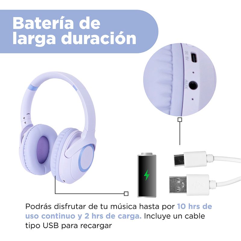 Aud-fonos-De-Diadema-Inal-mbricos-Life-Is-For-Fun-Sint-ticos-Lila-7-31425
