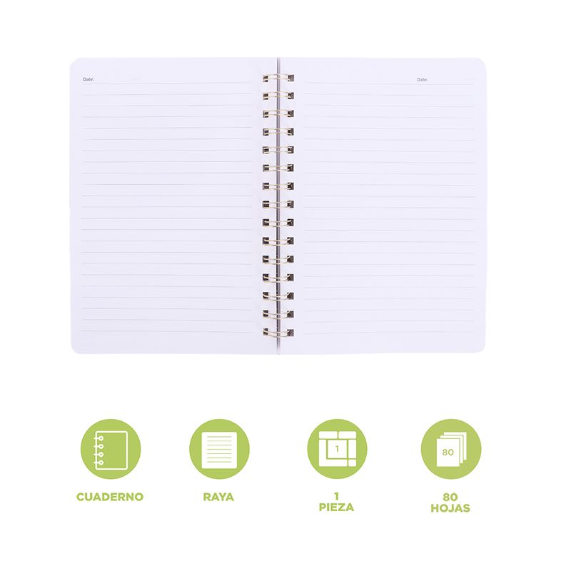 Libreta-De-Espiral-Estampado-Tipogr-fico-Verde-14-2x21-cm-80-Hojas-Rayas-3-31879
