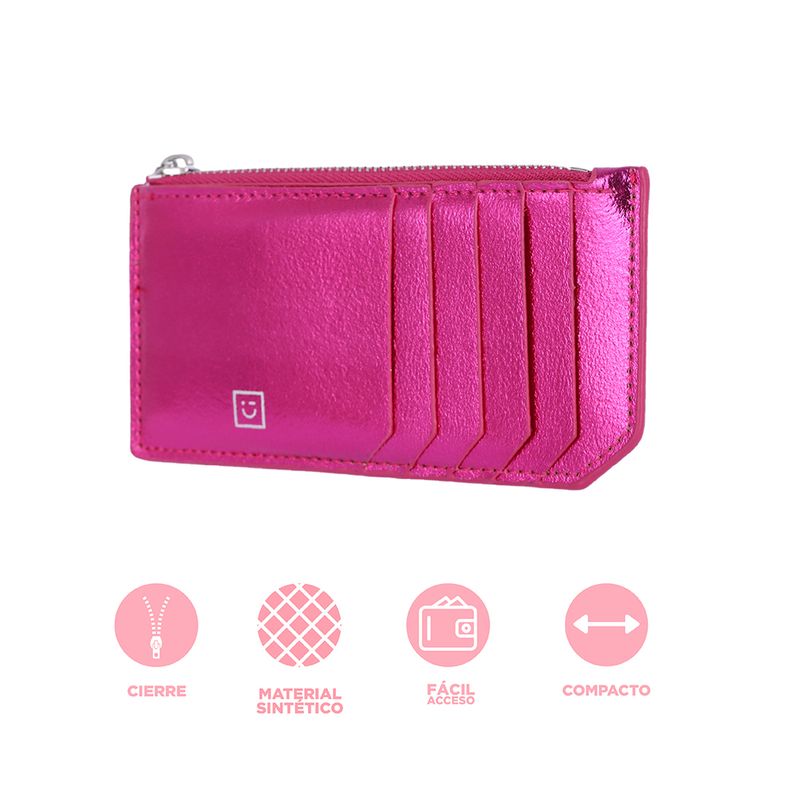 Monedero-Hologr-fico-Sint-tico-Rosa-Mexicano-14x1x8-cm-3-31890
