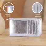 Monedero-Hologr-fico-Sint-tico-Plateado-14x1x8-cm-5-31892